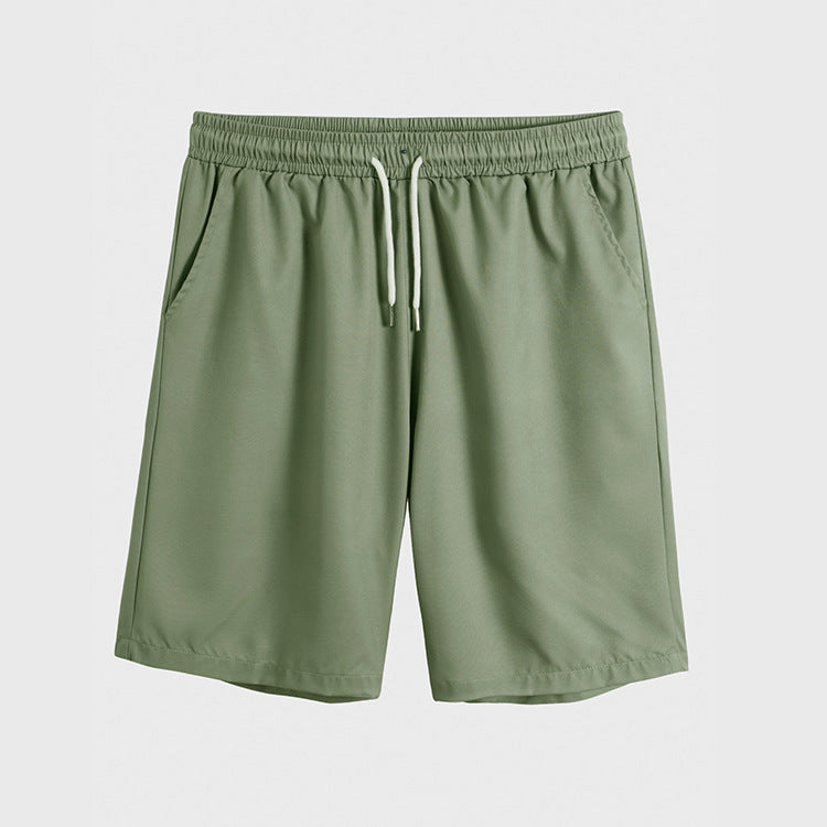 Herren Kurzarmhemd Und Shorts, Zweiteiliges Set Aus Baumwoll-Polyester-Mischgewebe, Freizeitoutfit, In Grün Und Blau Erhältlich