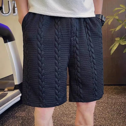 Herren Sommer Piratenshorts, Lockere Passform, Gerades Bein, Sportlicher Stil