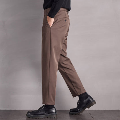Herren-Hose, Gerade Geschnitten, Mittelhoch Geschnitten, Mit Reißverschluss Und Mikro-Elastik