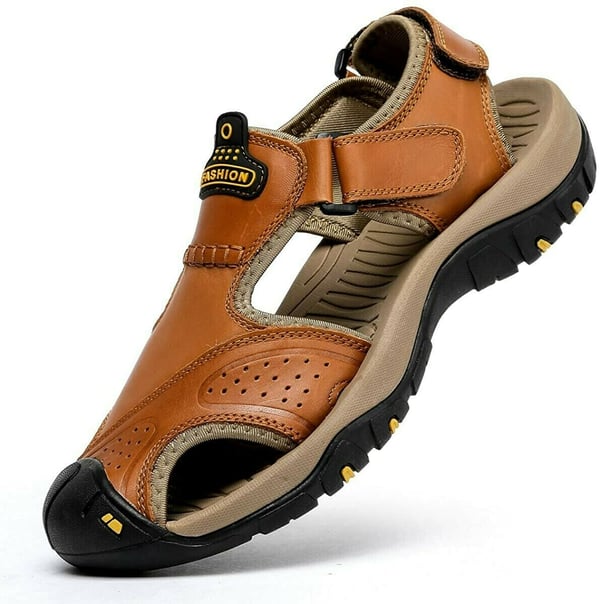 Herren-Sommersandalen Zum Hineinschlüpfen, Breite Passform, Rutschfeste, Gepolsterte Sohle