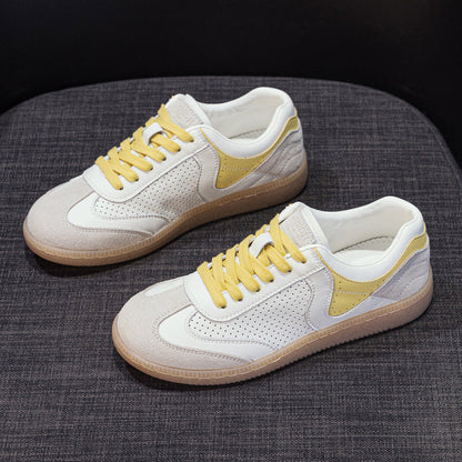Damen-Plateau-Sneaker Mit Runder Zehenpartie Und Cut-Outs