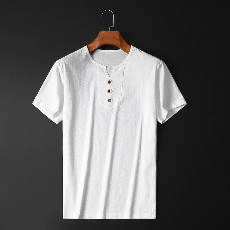 Herren Leichtes T-Shirt mit Rundhalsausschnitt – Lockere Passform