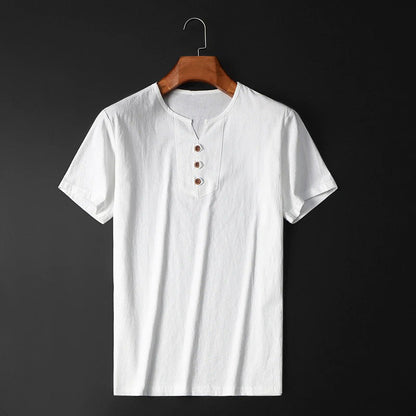 Herren Leichtes T-Shirt mit Rundhalsausschnitt – Lockere Passform