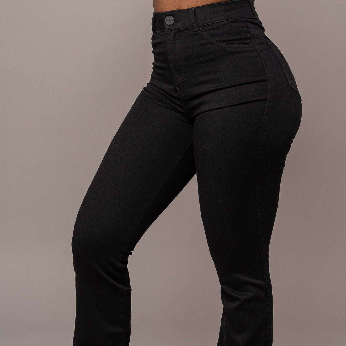 Women's High Waist Flared Jeans Stretch Denim
