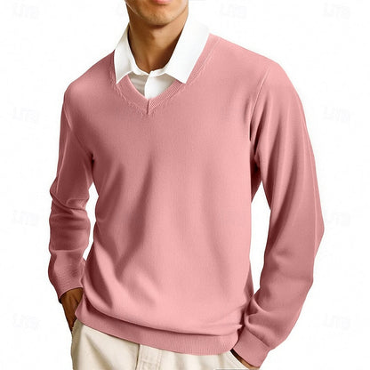 Herrenpullover Mit V Ausschnitt Klassisch