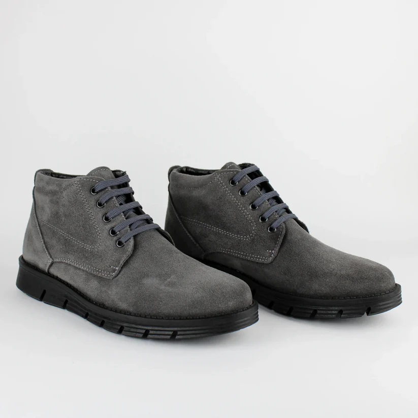Herren Booties Mit Flachem Absatz, Rutschfester Sohle Und Geruchsneutralisierendem Zehenbereich