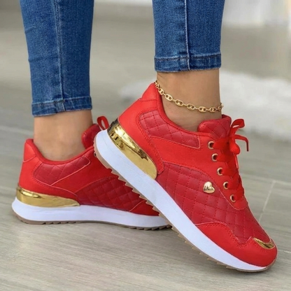 Damen-Sneaker, Leicht, Atmungsaktiv, Dicke Sohle, Passform