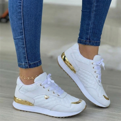Damen-Sneaker, Leicht, Atmungsaktiv, Dicke Sohle, Passform