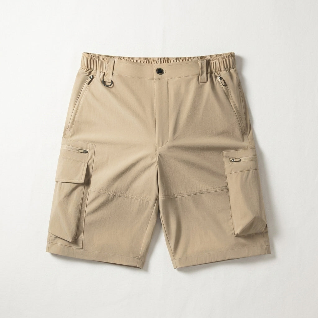 Herren Cargo Shorts mit Mehreren Taschen – Schnell Trocknend Lockerer Schnitt