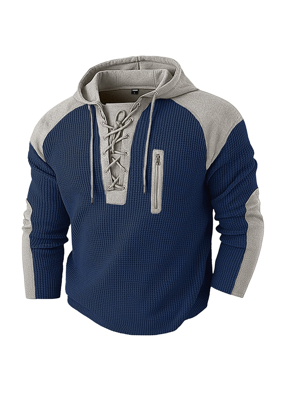 Herren Hoodie im Regular Fit mit markanten Kontrastdetails
