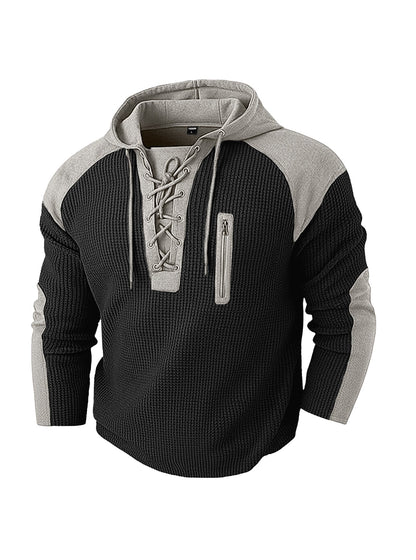 Herren Hoodie Regular Fit Mit Kontrastdetails
