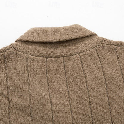 Herren-Grobstrick-Cardigan als vielseitiges Outfit-Basic