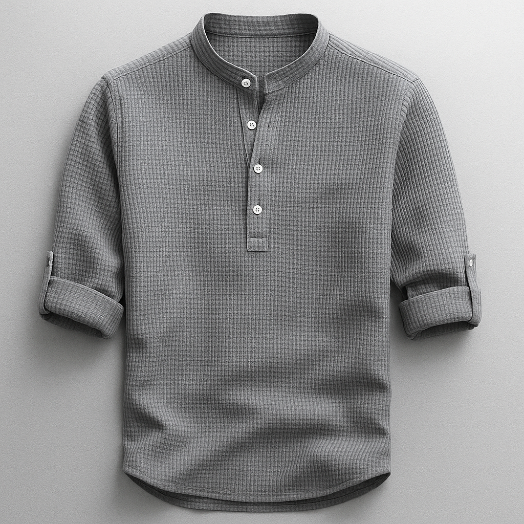 Herren Hemd mit Knopfleiste – Tailored Fit Klassischer Kragen