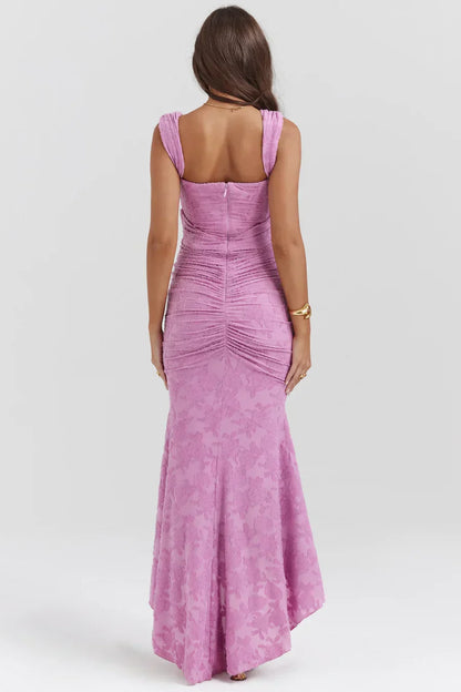 Damen Maxikleid mit Korsett – Schulterfreies Design Fishtail Silhouette