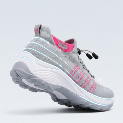 Women's orthopedic shoes with wide toe area and comfort padding