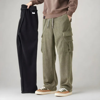 Herren-Cargo-Sweatpants mit lockerer Passform und mehreren Taschen
