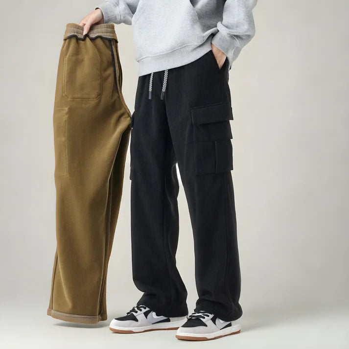 Herren-Cargo-Sweatpants mit lockerer Passform und mehreren Taschen