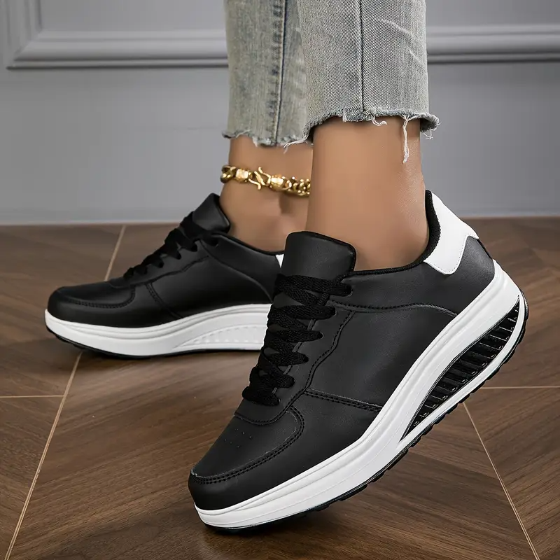 Women's Orthopedic Lace-Up Sneakers with Light Sole