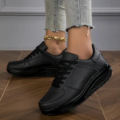Women's Orthopedic Lace-Up Sneakers with Light Sole