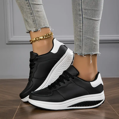 Women's Orthopedic Lace-Up Sneakers with Light Sole