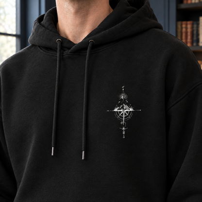 Herren Hoodie mit lässigem Schnitt und Outdoor-Grafik