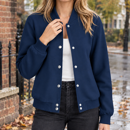 Bomberjacke mit klassischem Reissverschluss und sportlichem Schnitt
