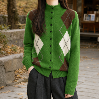Cardigan aus Wollmischstrick als vielseitiges Kleidungsstück für Lagenlooks