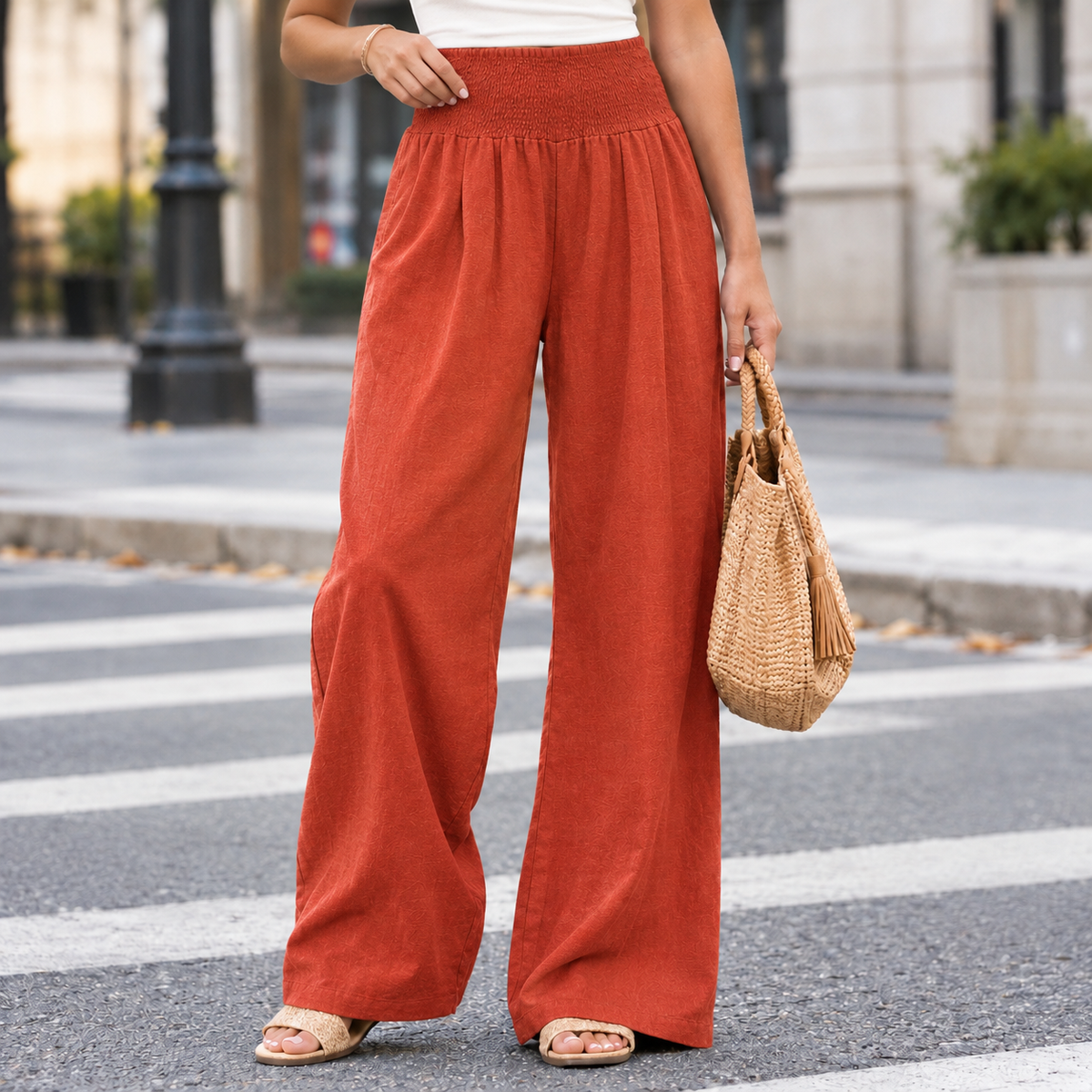 Wide Leg Hose als vielseitig kombinierbares Alltagsoutfit