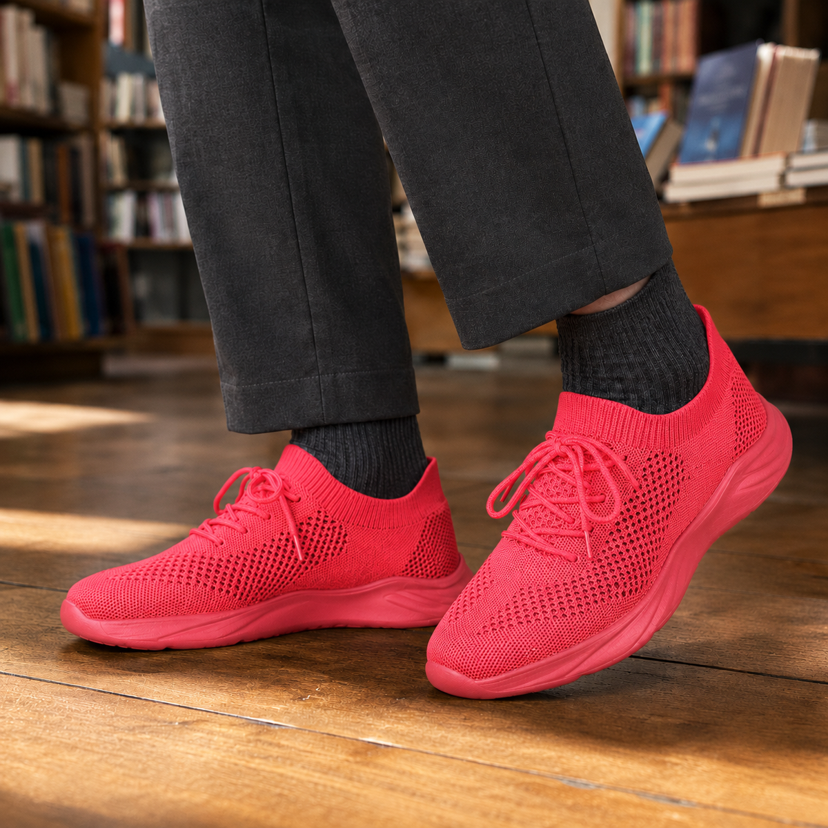 Strick-Sneakers als vielseitige Freizeitschuhe für unterwegs