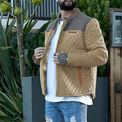 Wärmende Steppjacke für Herren in der Vorderansicht