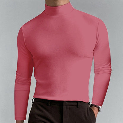 Herren Rollkragenshirt Mit Slim Fit