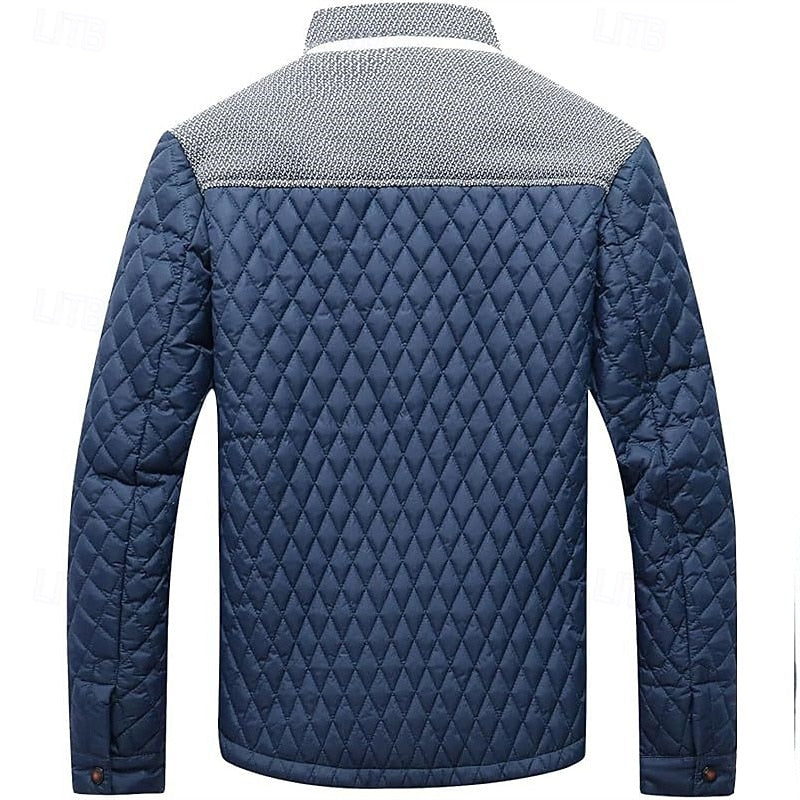 Gepolsterte Herrenjacke mit moderner Steppoptik