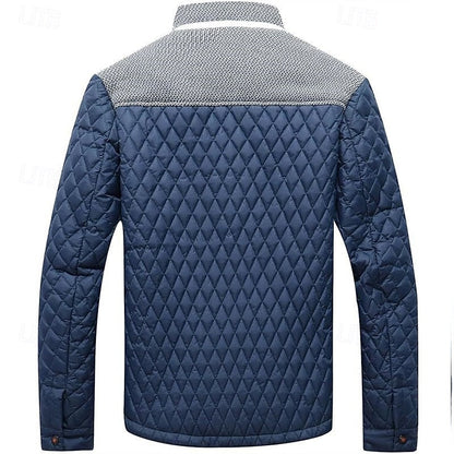 Gepolsterte Herrenjacke mit moderner Steppoptik