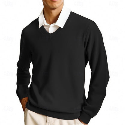 Herrenpullover Mit V Ausschnitt Klassisch