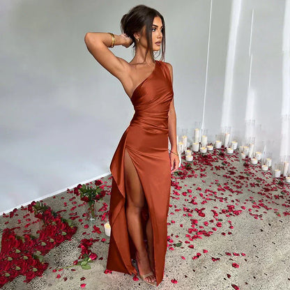 Damen Sommer Maxikleid ohne Ärmel mit fließendem Schnitt