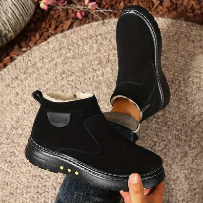 Men's Winter Boots with Fleece Lining, Padded Sole, and Non-Slip Outsole