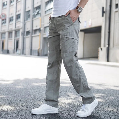 Herren Cargo-Hose Lockerer Schnitt Mit Mehreren Funktionalen Taschen Und Vier-Wege-Stretch