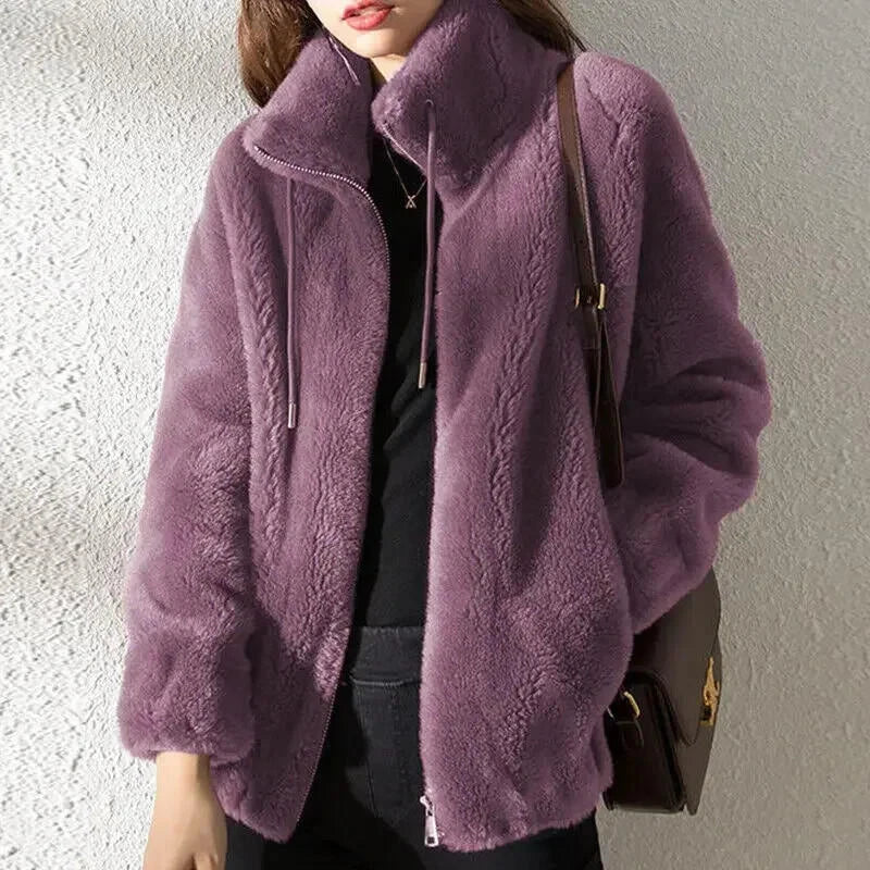 Damenmantel mit Kordelzug für entspannte Alltagslooks im Winter