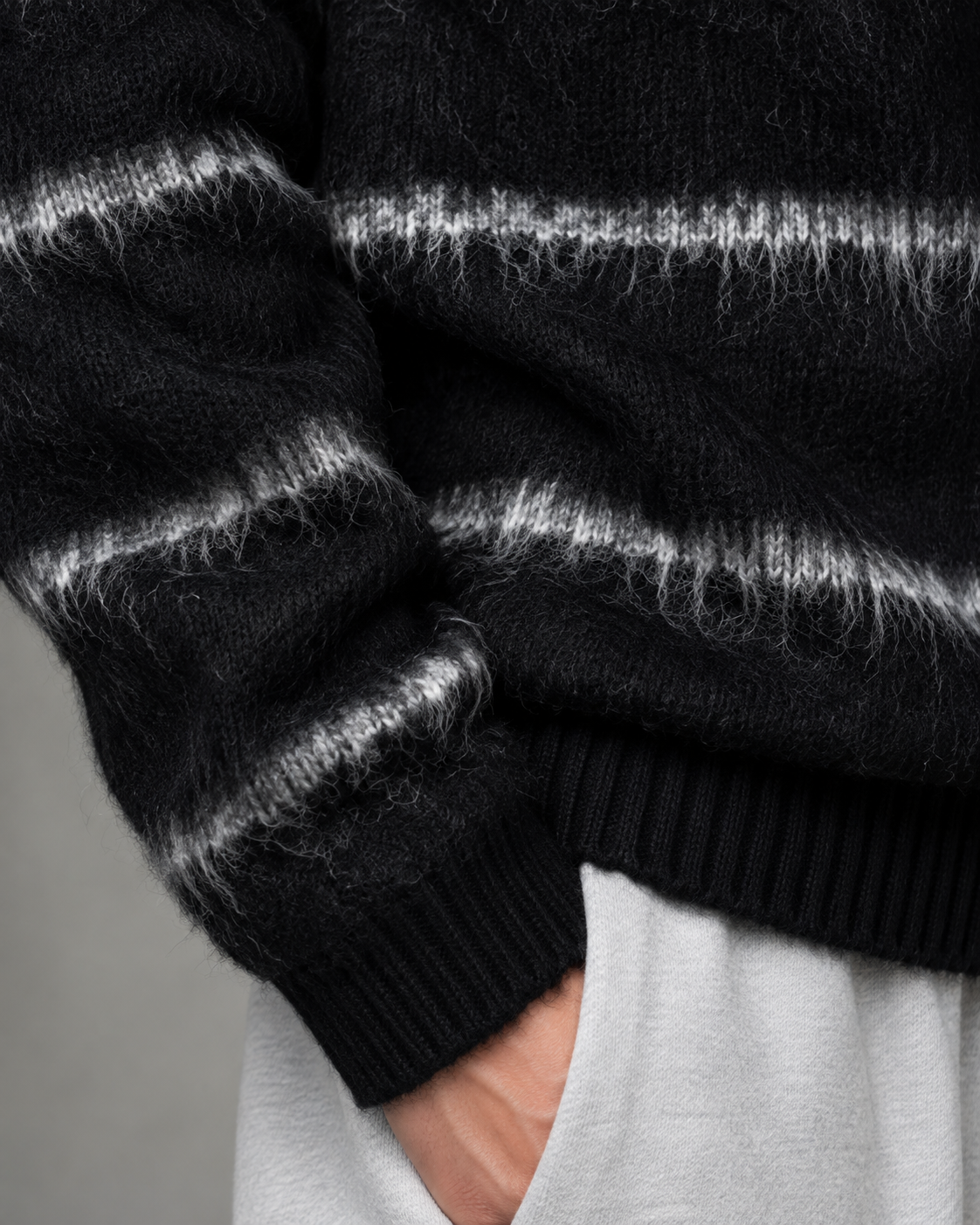 Weicher Strickpullover für Herren mit bequemem, lockerem Schnitt