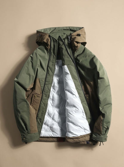 Herren-Steppjacke mit Kapuze für warme und komfortable Übergangslooks