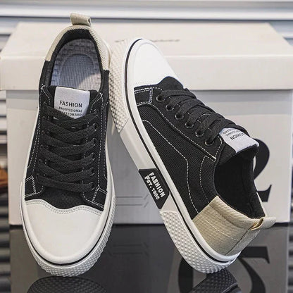 Herren-Sneaker Mit Canvas-Obermaterial Und Gummisohle