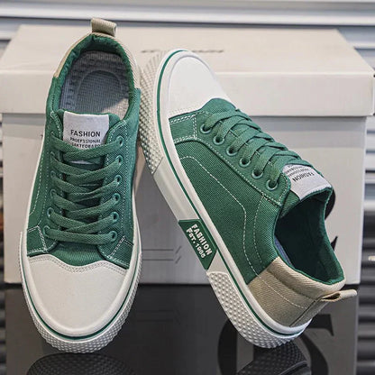 Herren-Sneaker Mit Canvas-Obermaterial Und Gummisohle
