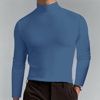 Herren Rollkragenshirt Mit Slim Fit