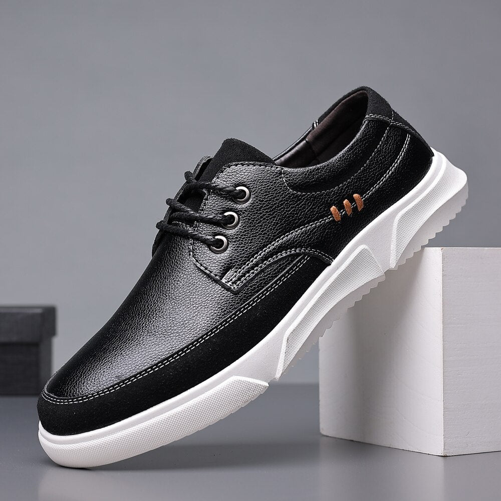 Herren Oxford Schnürschuhe mit Glanz-Finish