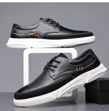 Herren Oxford Schnürschuhe mit Glanz-Finish