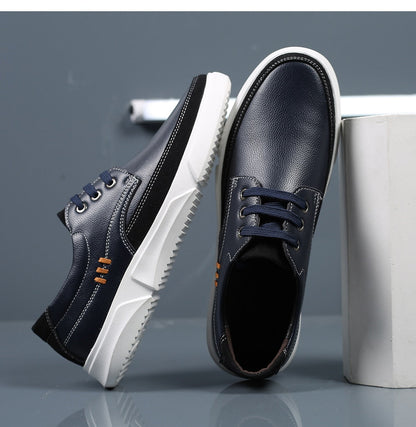 Herren Oxford Schnürschuhe mit Glanz-Finish
