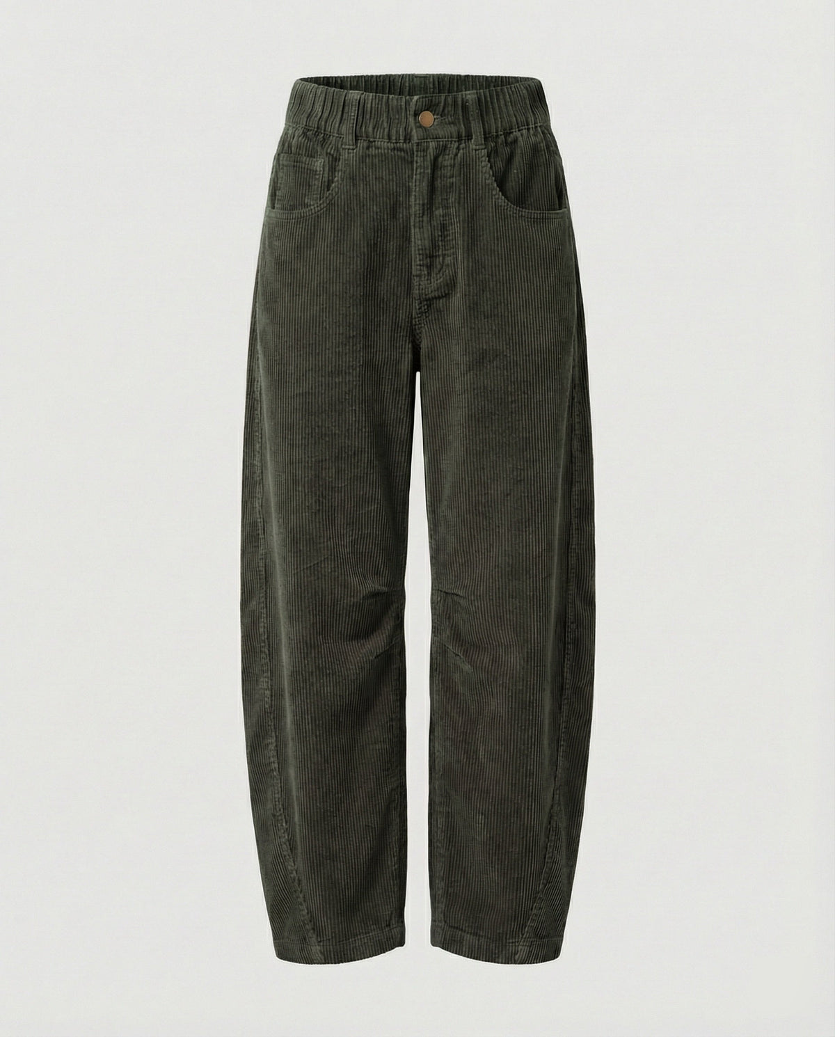 Damen Weite High Waist Cordhose