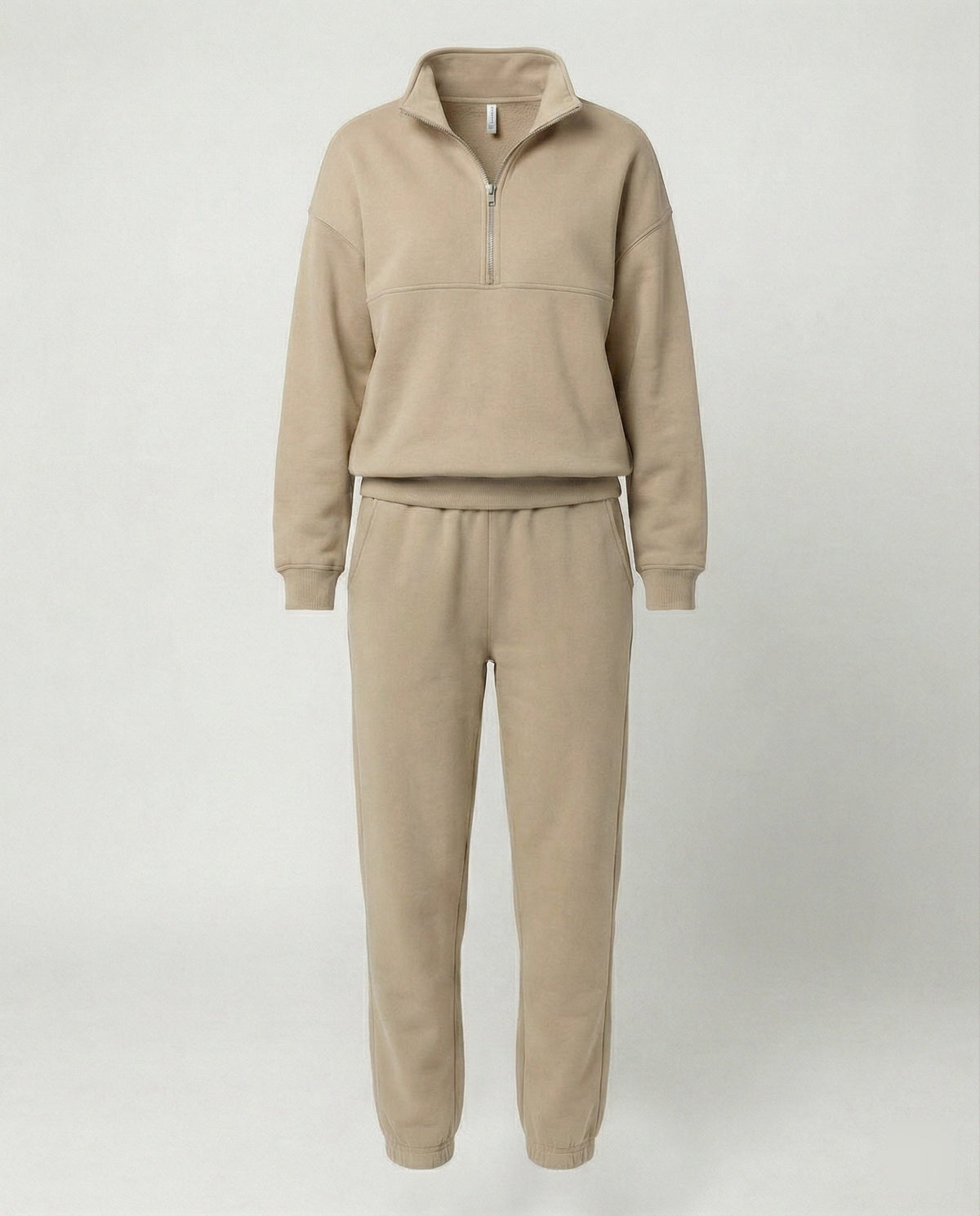 Damen Jogginganzug Mit Zip Hoodie Sportlich