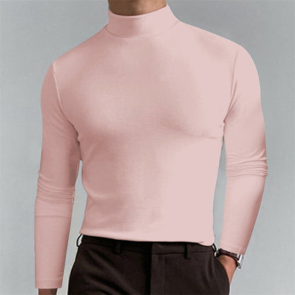 Herren Rollkragenshirt Mit Slim Fit