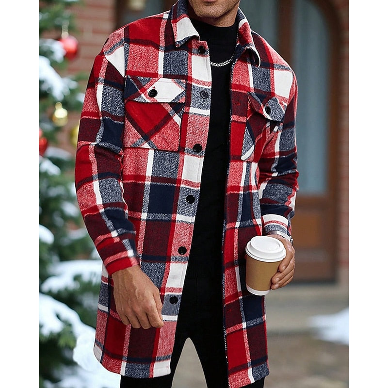 Vielseitige karierte Hemdjacke für lässige Herren-Looks